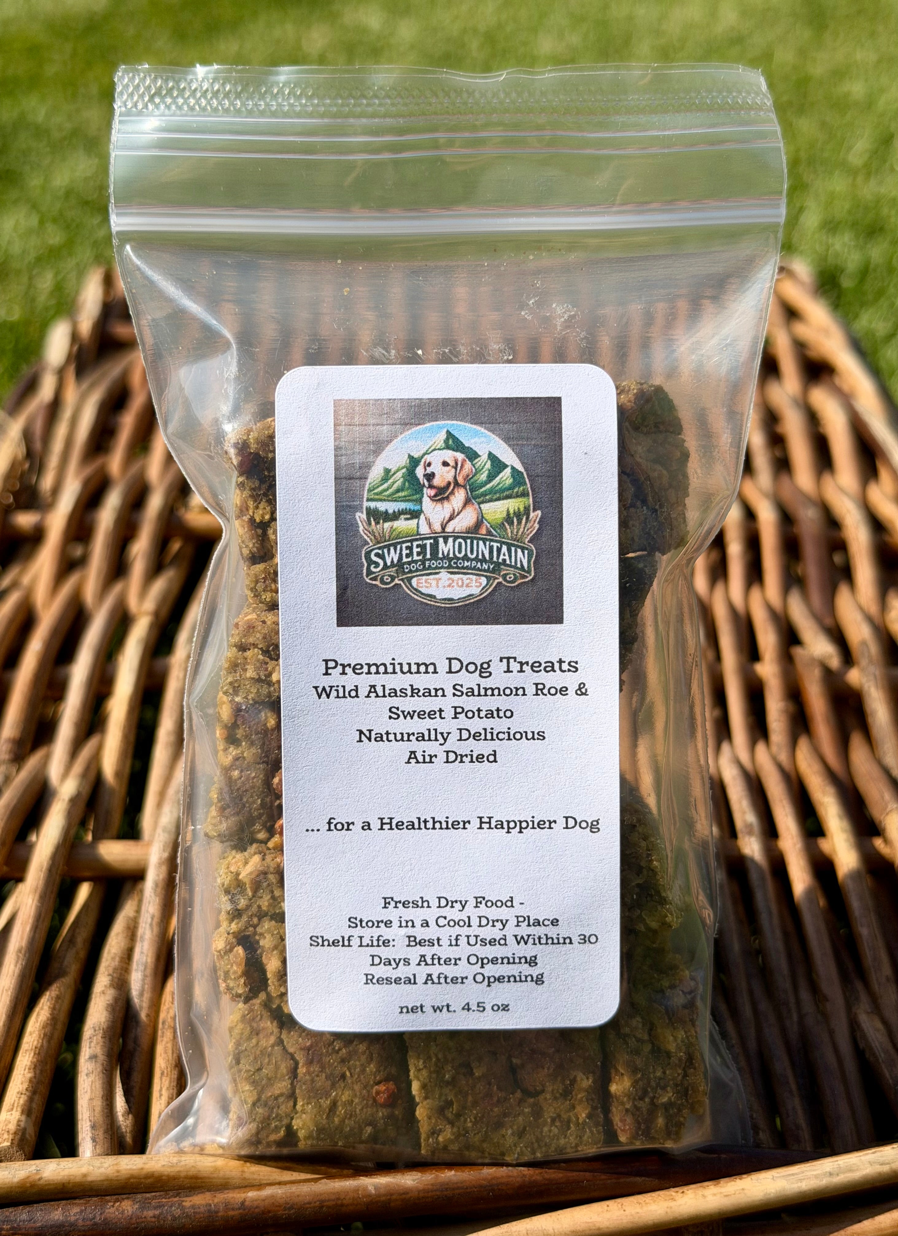 Wild Alaskan Salmon Roe and Sweet Potato Dog Treats