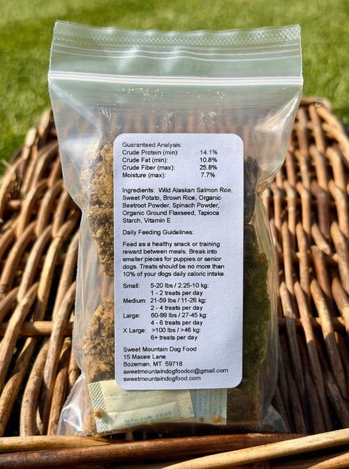 Wild Alaskan Salmon Roe and Sweet Potato Dog Treats