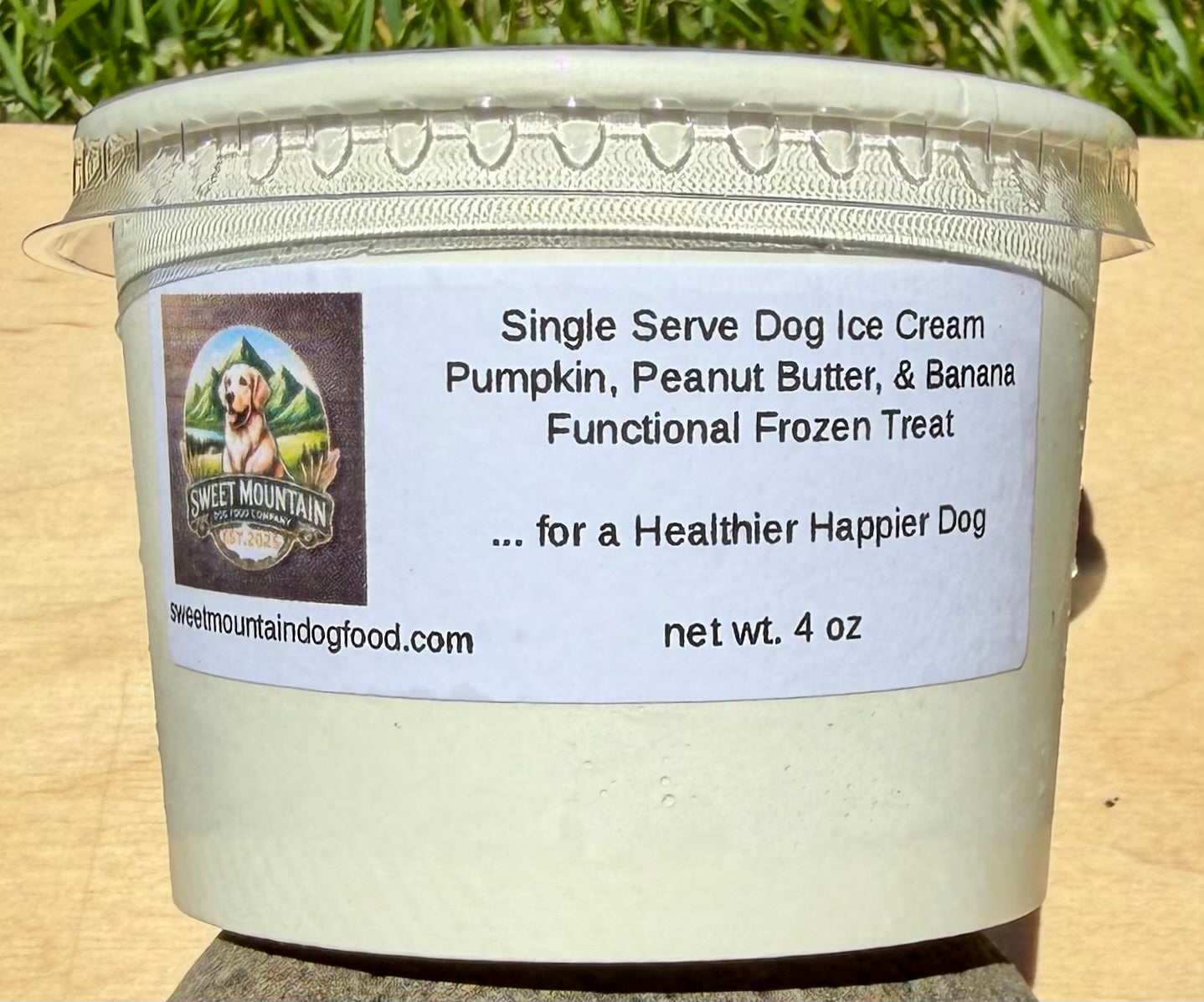 Pumpkin, Peanut Butter, & Banana Dog Ice Cream